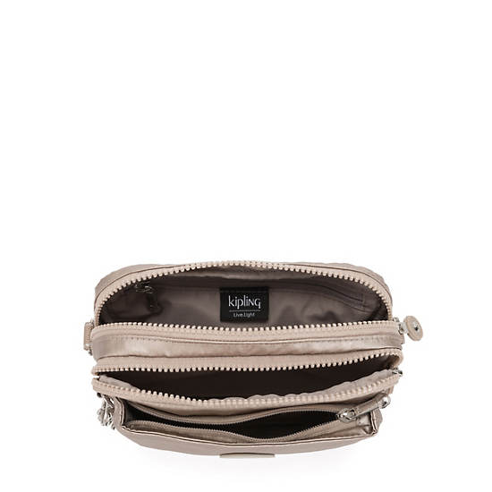 Bolsos Cruzados Kipling Abanu Multi Metallic Convertible Taupe | MX 1027AH